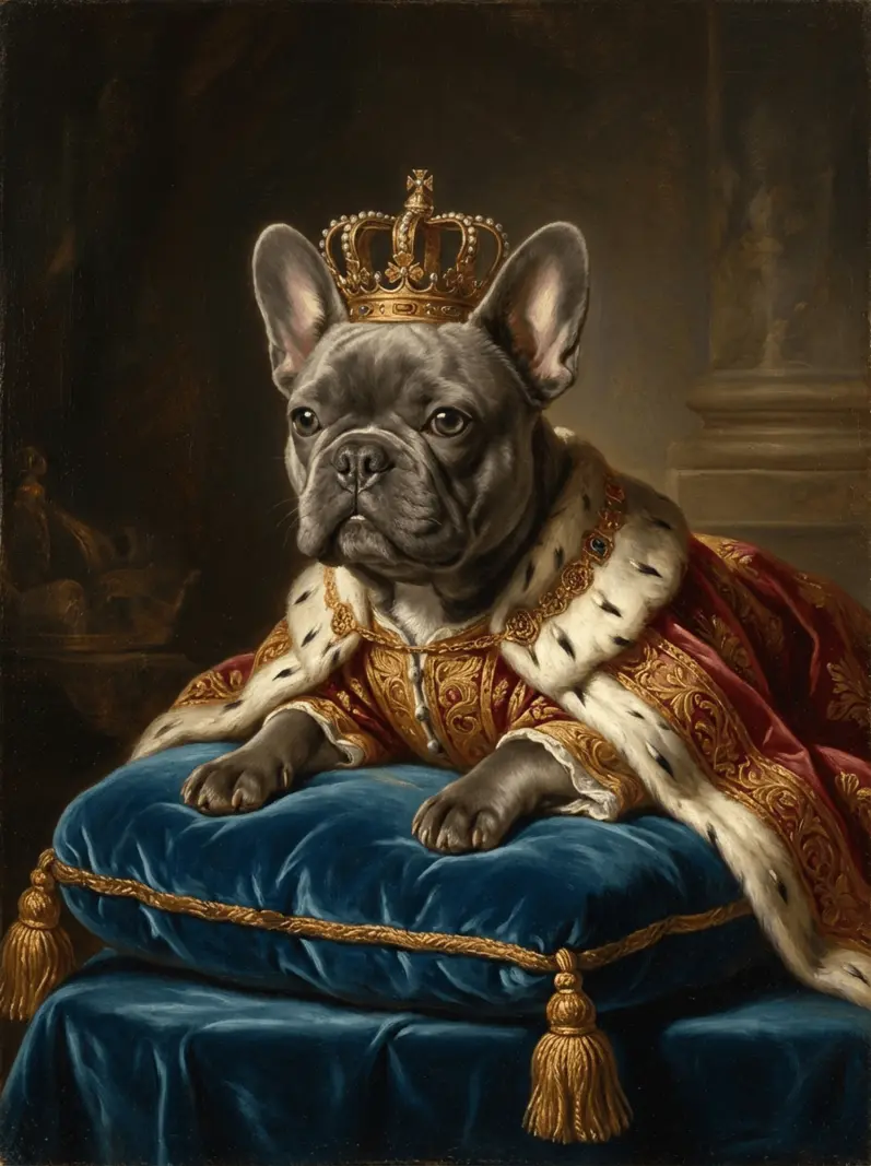 Pies w królewskich szatach – przykład portretu arystokratycznego