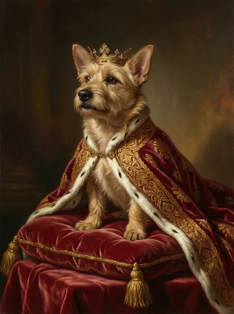 Królewski portret psa – Hrabina Łatka, Dama Dworu Wschodniego